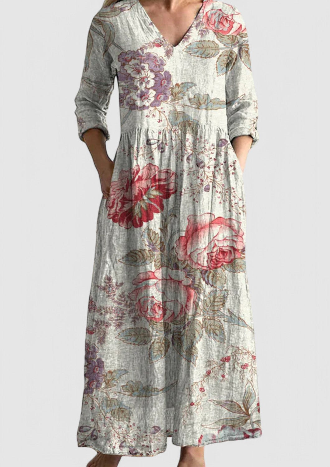 LP | Maxi abito orchidea