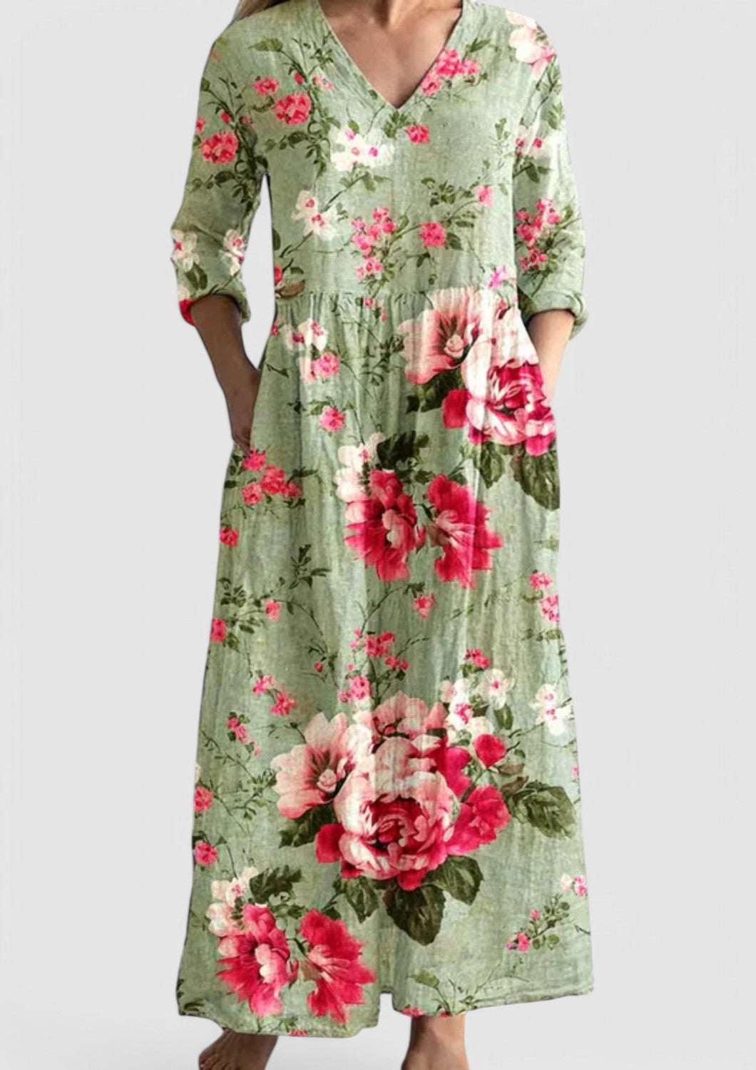 LP | Maxi abito orchidea