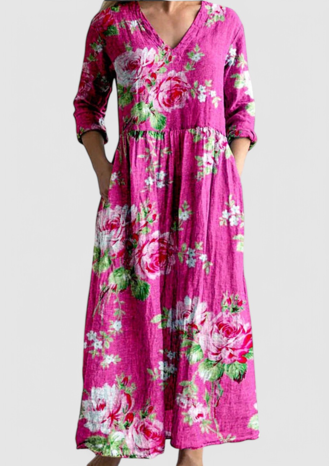 LP | Maxi abito orchidea