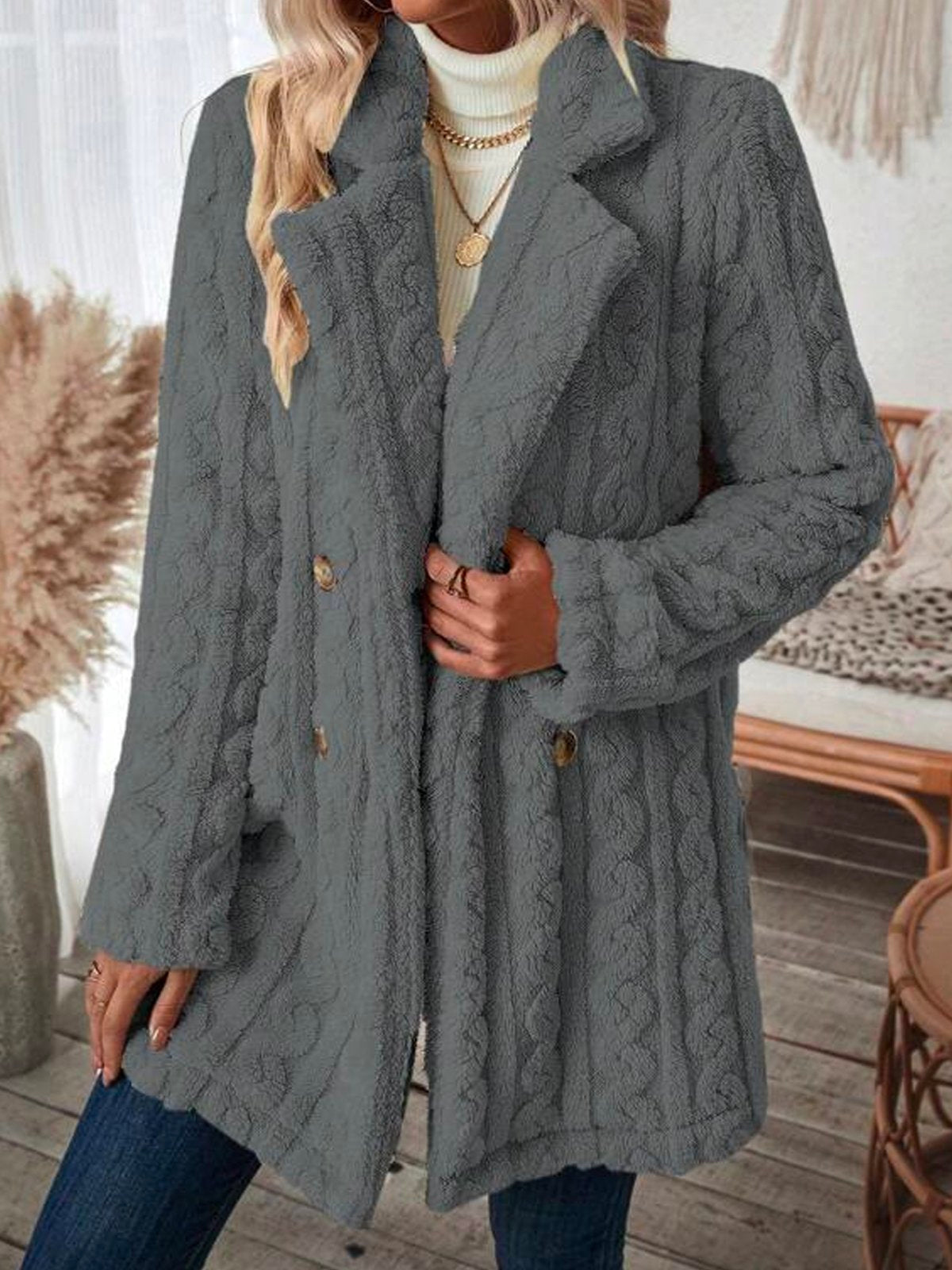 LP | Cappotto invernale doppiopetto in flanella