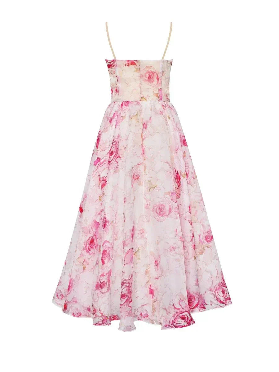 LP | Elegante abito midi da donna con vestibilità strutturata