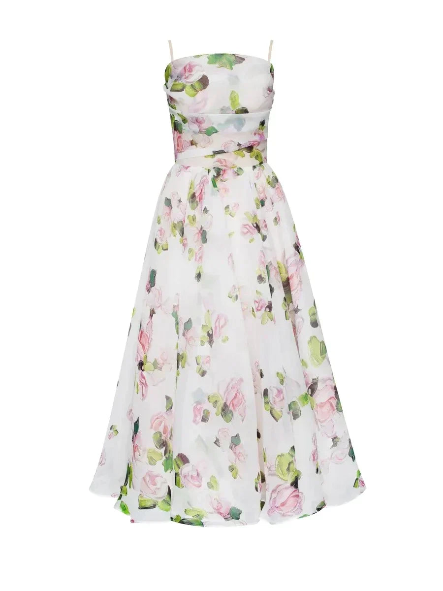 LP | Elegante abito midi da donna con vestibilità strutturata