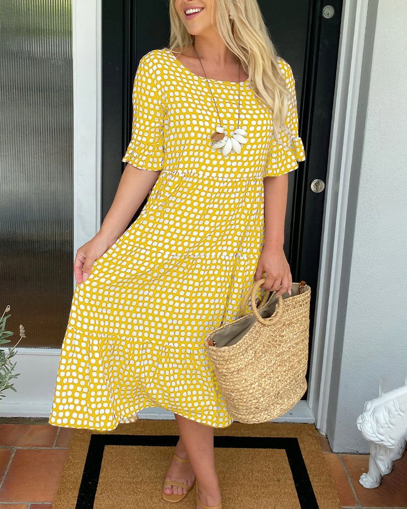 LP | Leslie | Vestito midi a pois