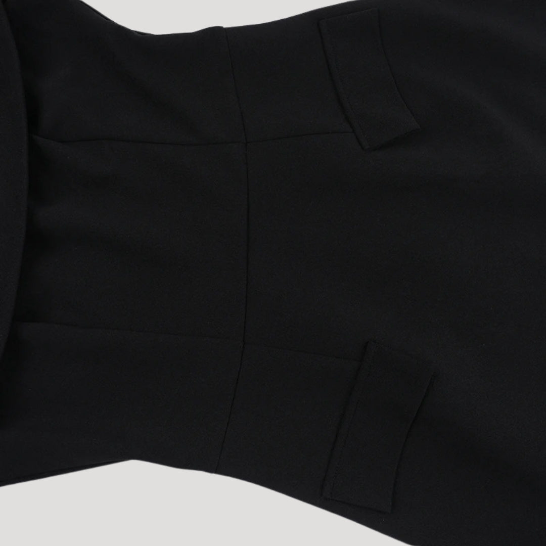 LP | Mini abito nero off-the-shoulder da donna