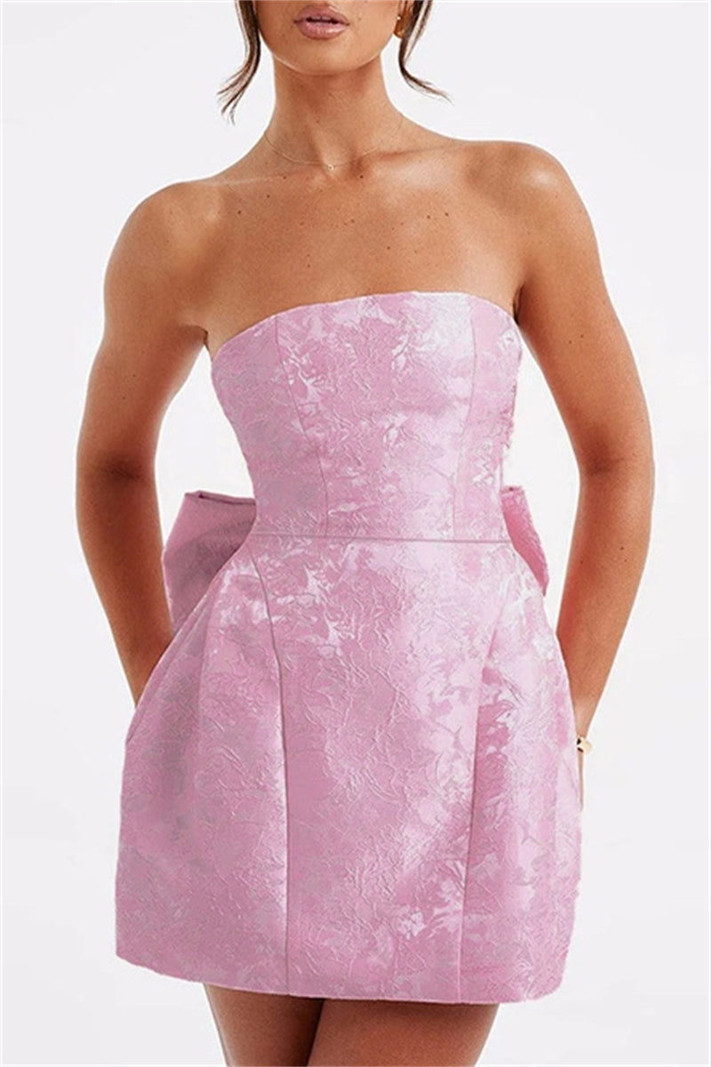 LP | Miniabito bustier in jacquard