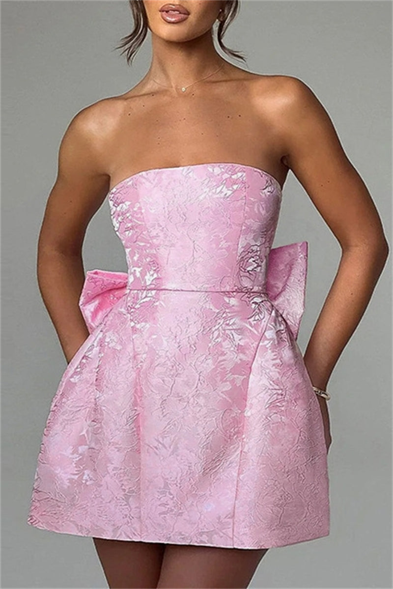 LP | Miniabito bustier in jacquard