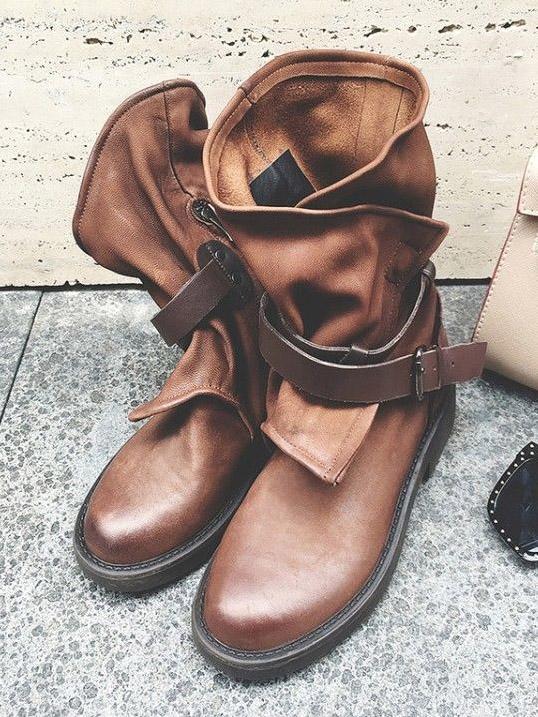 LP | Stivaletti vintage con fibbie