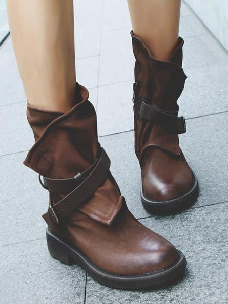 LP | Stivaletti vintage con fibbie