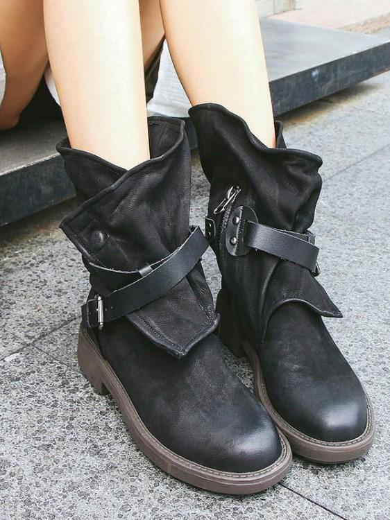 LP | Stivaletti vintage con fibbie