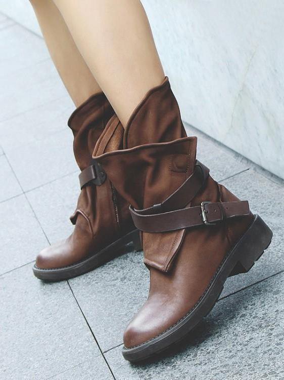 LP | Stivaletti vintage con fibbie