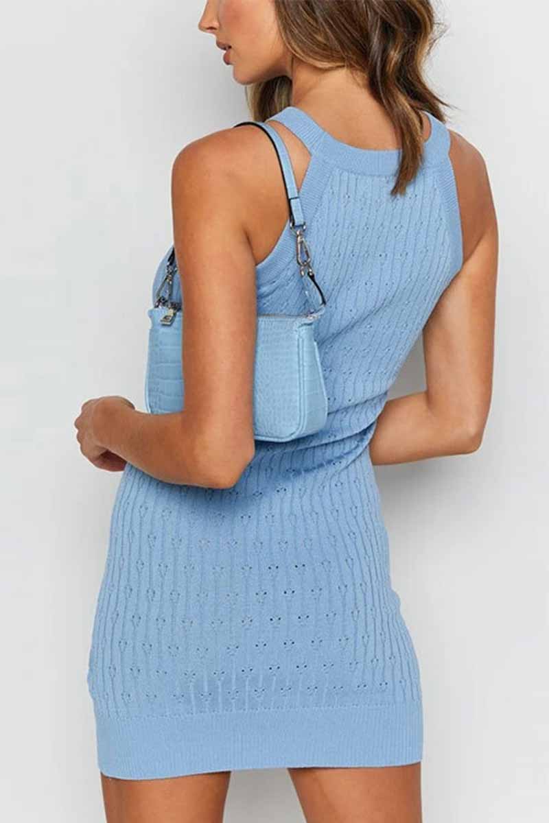 LP | Mini abito in maglia a coste