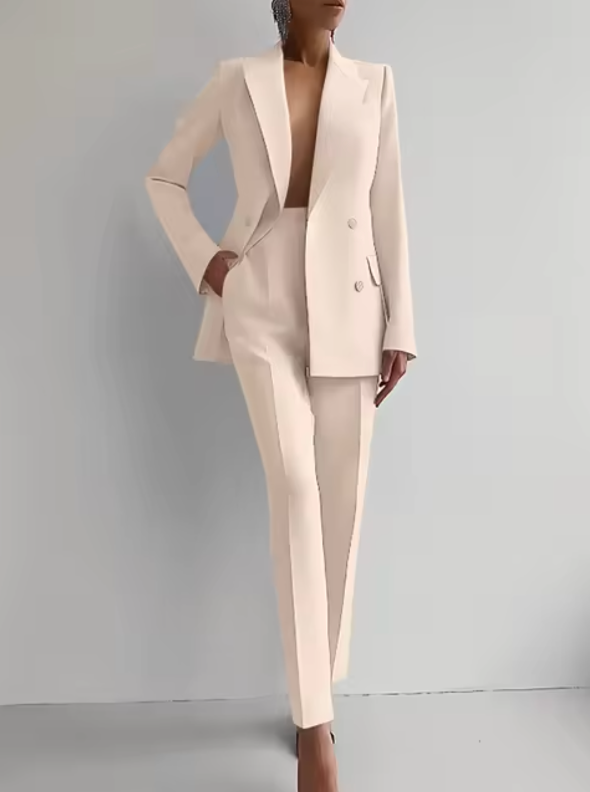 LP | Blazer e pantaloni a pieghe come set