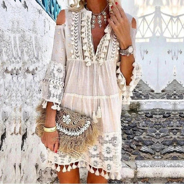 LP | Mini abito in pizzo boho