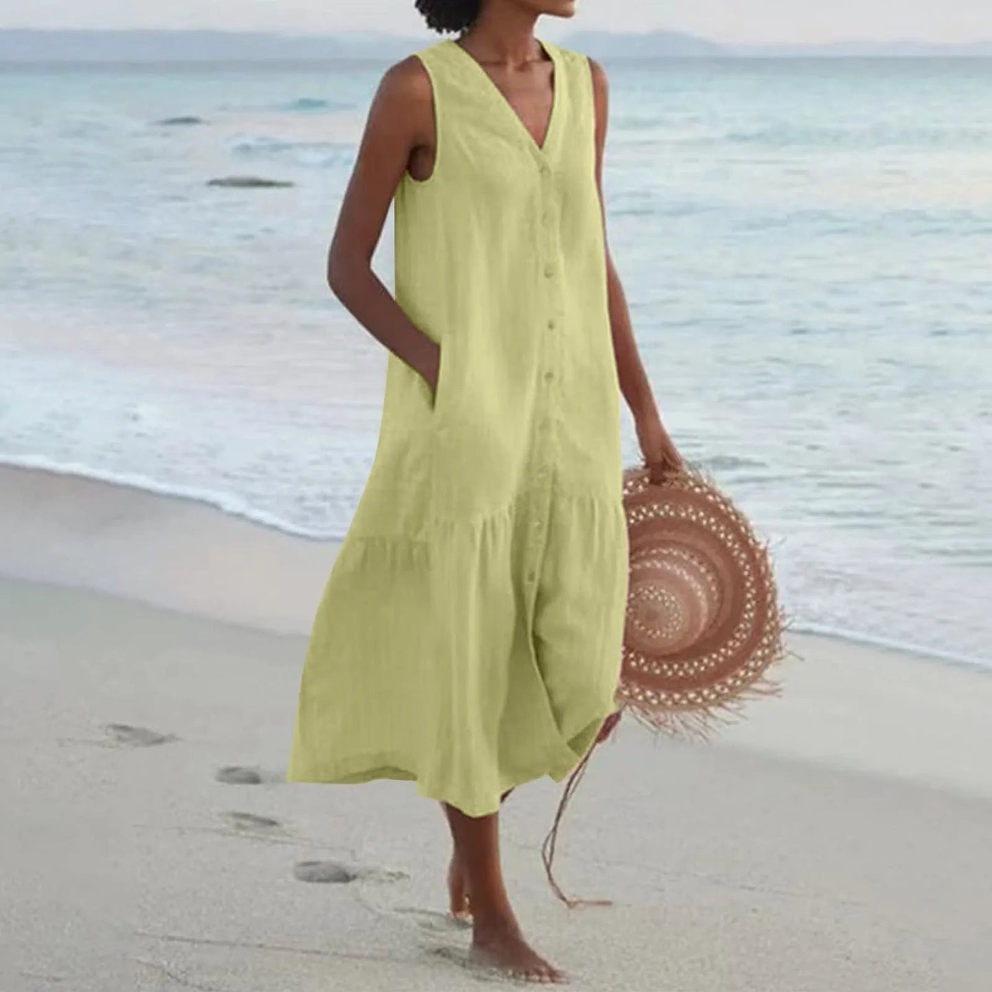 LP | elegante abito midi estivo per le donne