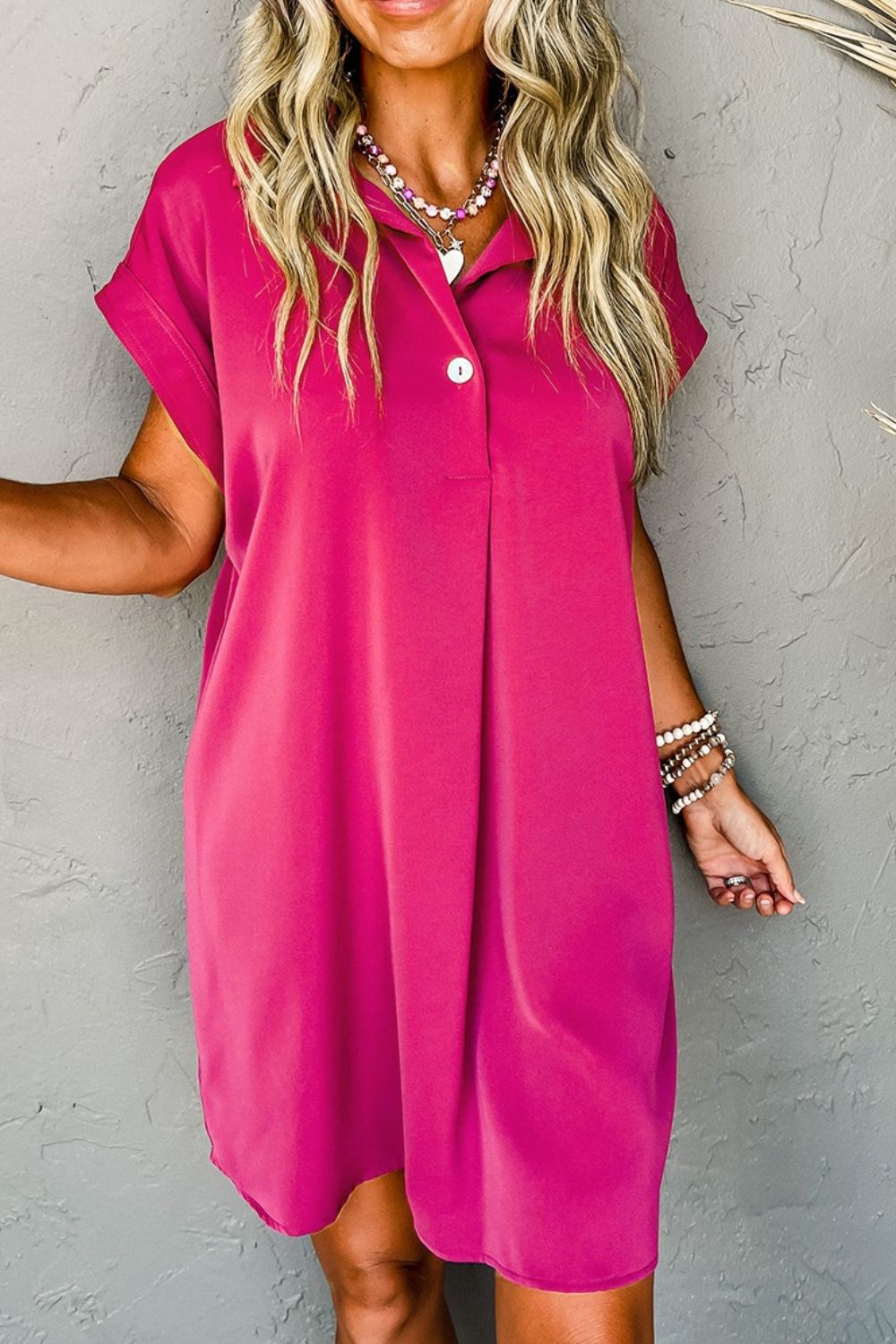 LP | Mini abito camicia con colletto abbottonato