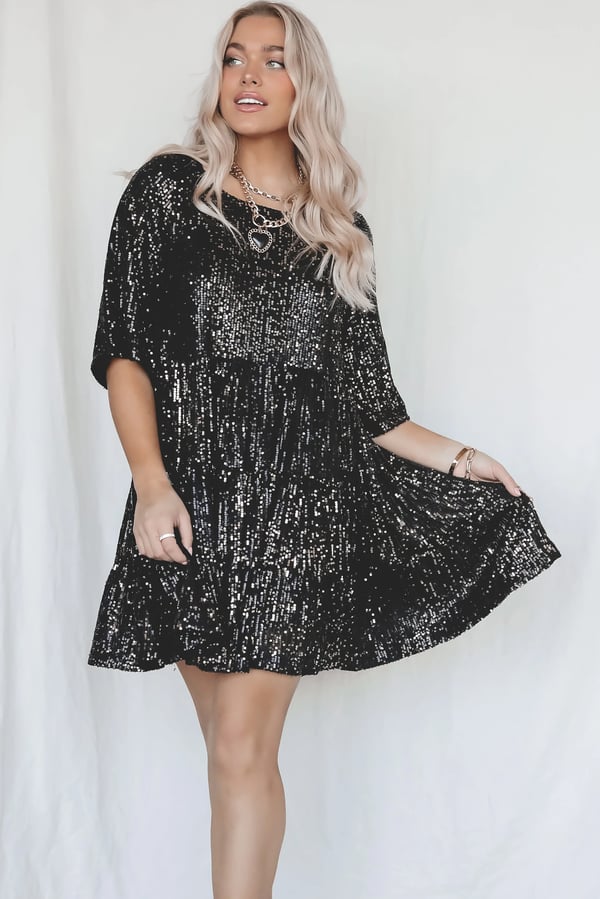 LP | Mini abito scintillante in paillettes