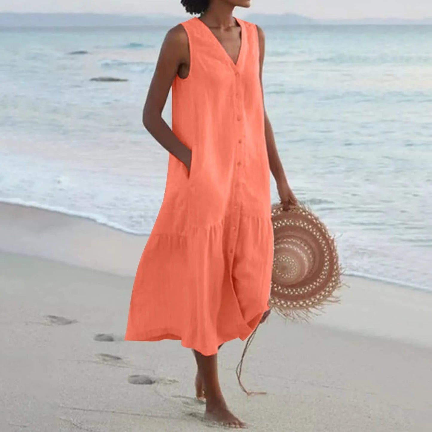 LP | elegante abito midi estivo per le donne