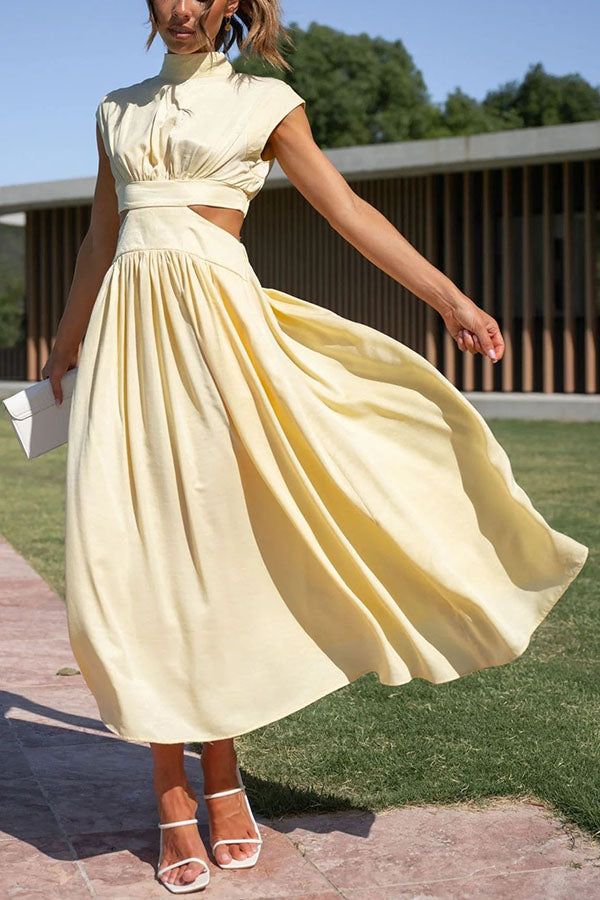 LP | Abito midi con cut-out e tasche