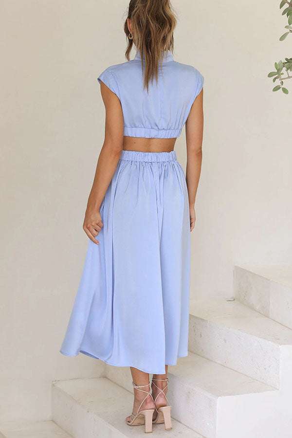 LP | Abito midi con cut-out e tasche