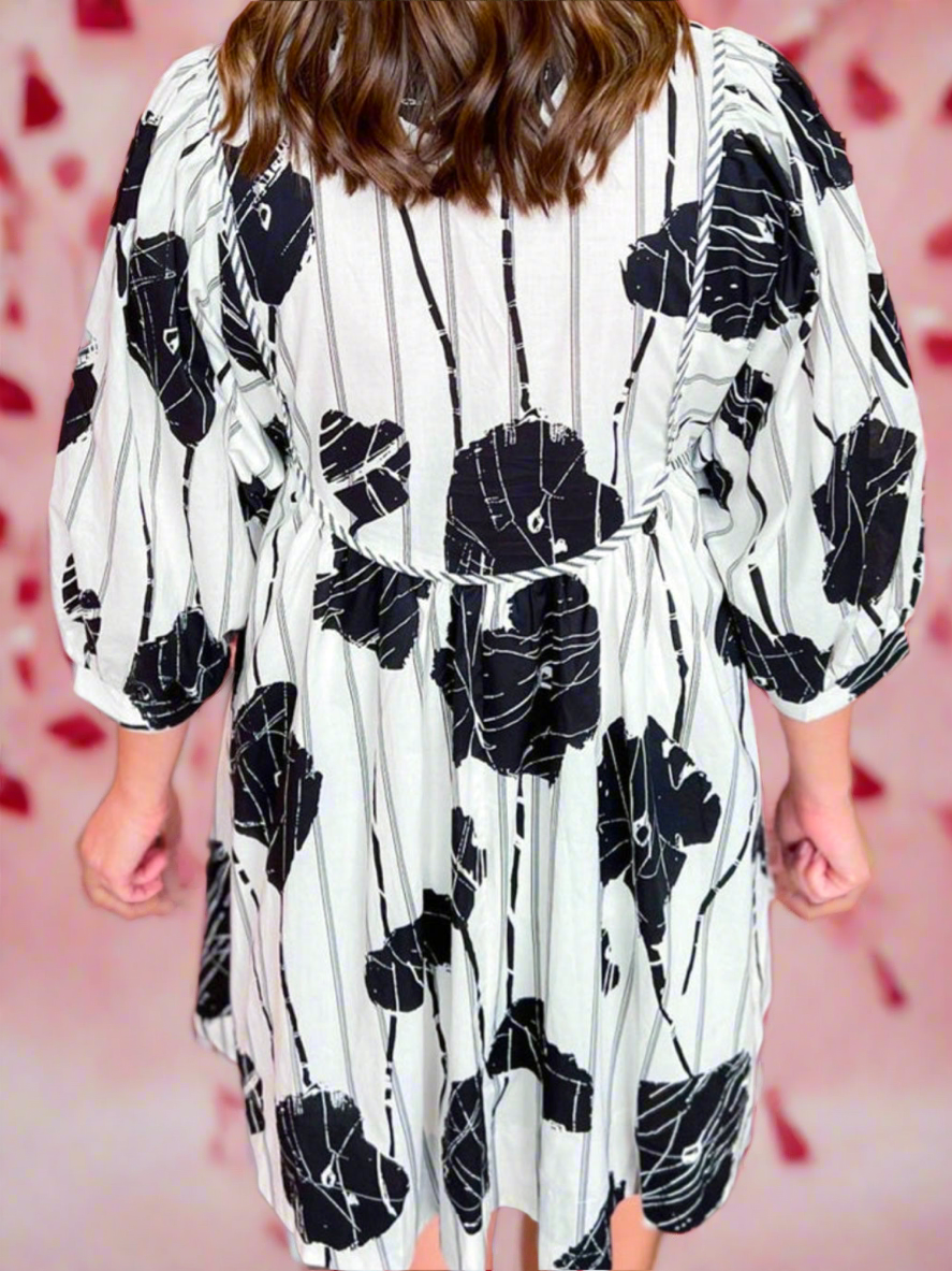 LP | Mini abito Floral Noir