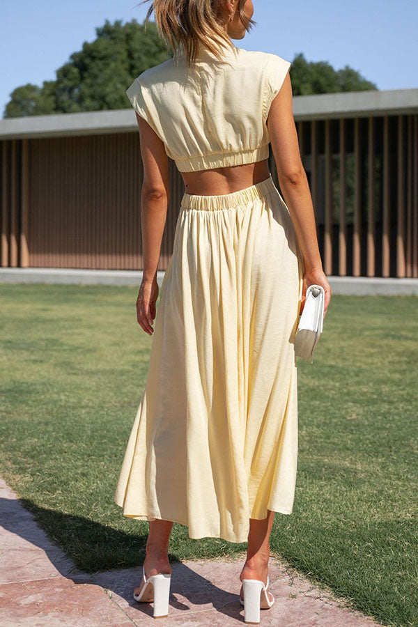LP | Abito midi con cut-out e tasche