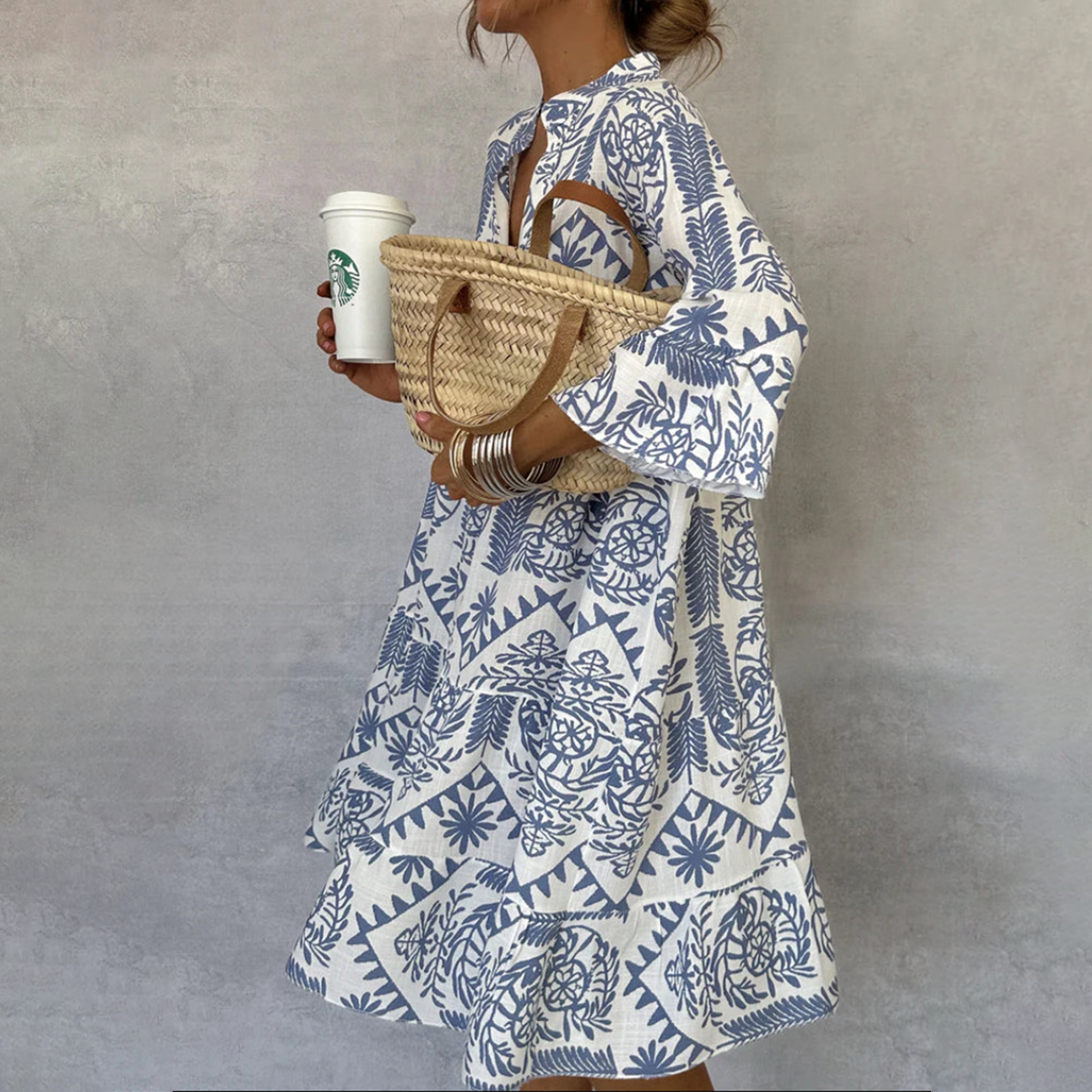 LP | Evie™ - Mini abito di tendenza con scollo a V