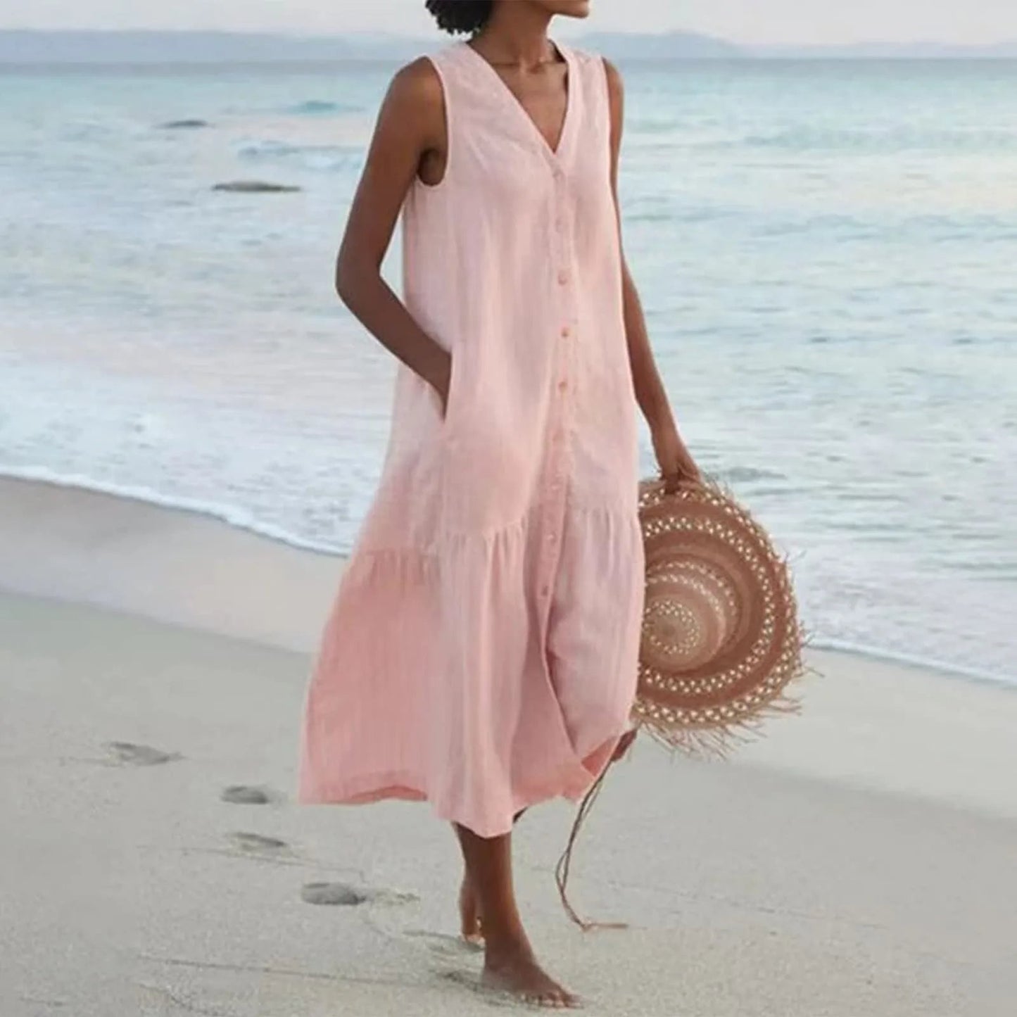 LP | elegante abito midi estivo per le donne