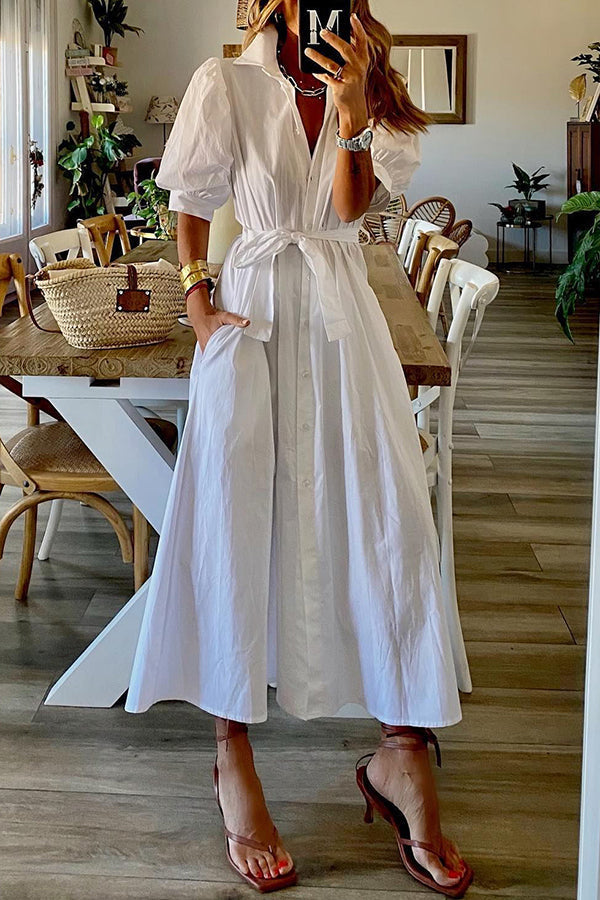 LP | Abito midi con camicia da taschino vintage