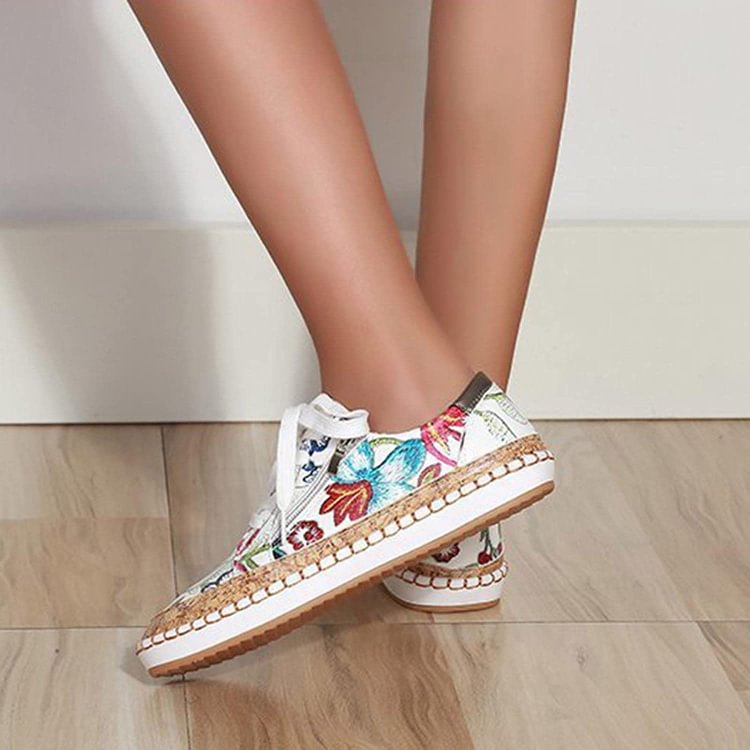 LP | Scarpe da ginnastica semplici con fiori