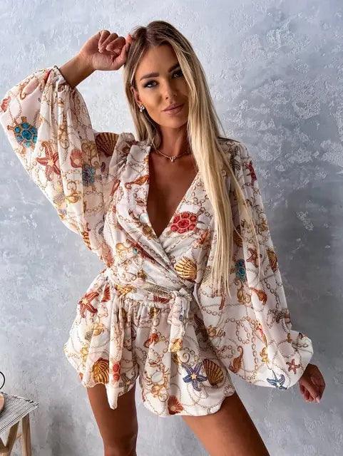 LP | Tuta da donna stampata in stile bohémien