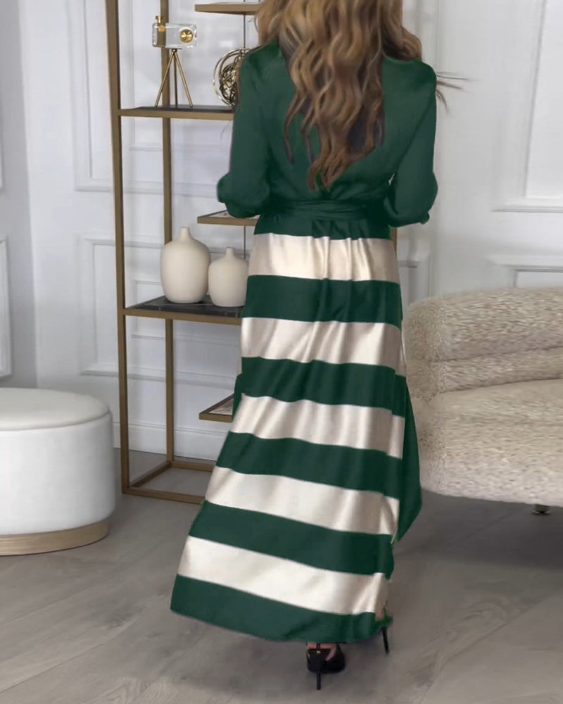 LP | Maxi abito elegante a righe