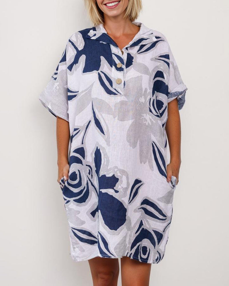 LP | Mini abito casual in cotone e lino