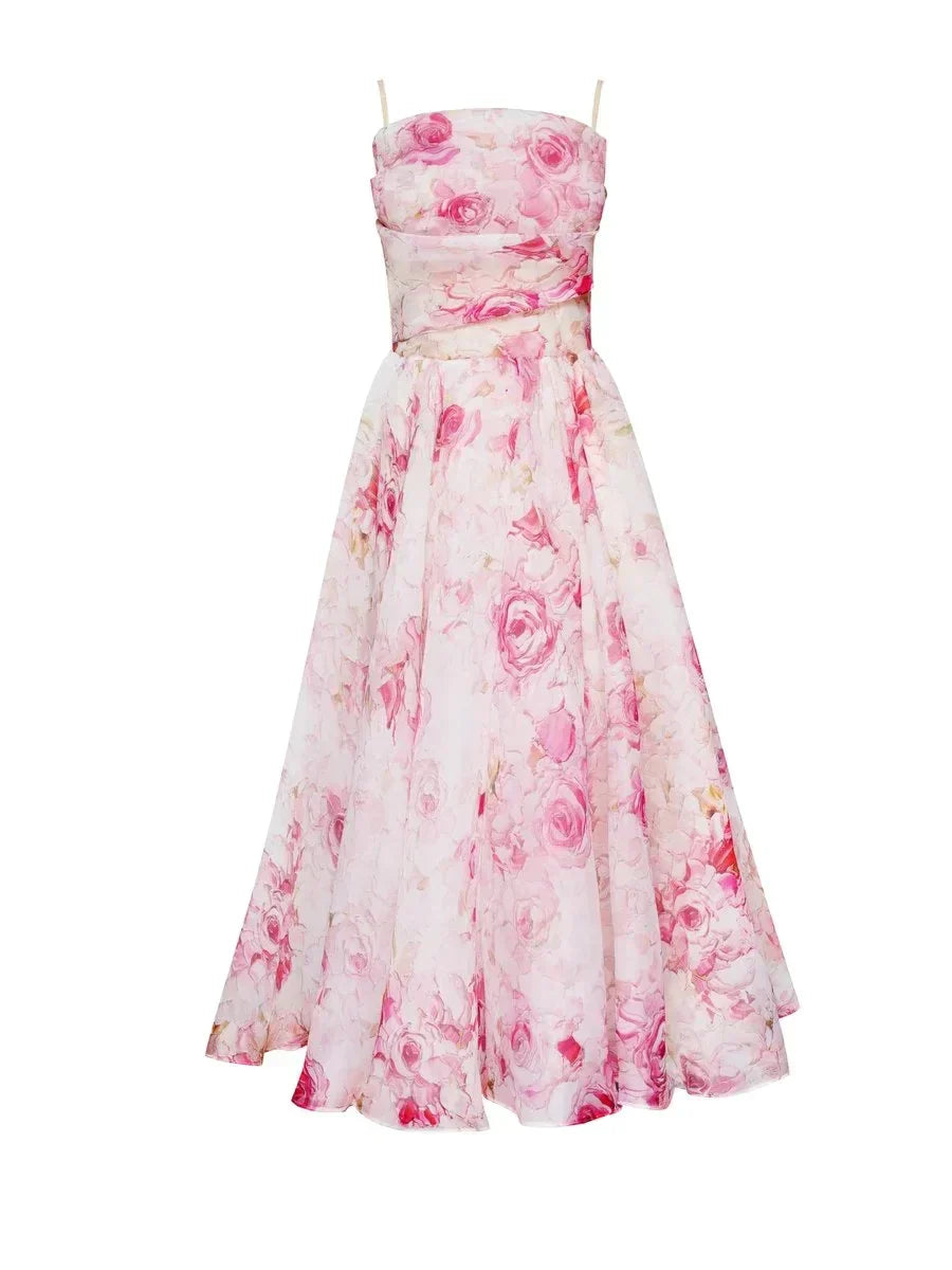 LP | Elegante abito midi da donna con vestibilità strutturata