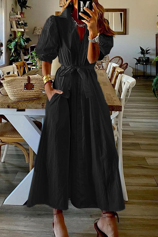 LP | Abito midi con camicia da taschino vintage