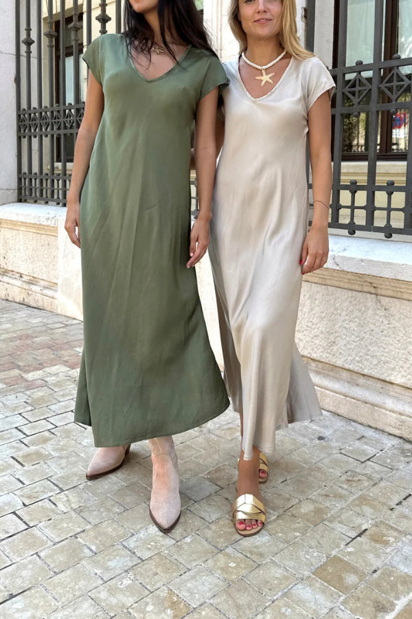 LP | Abito midi Evase in raso