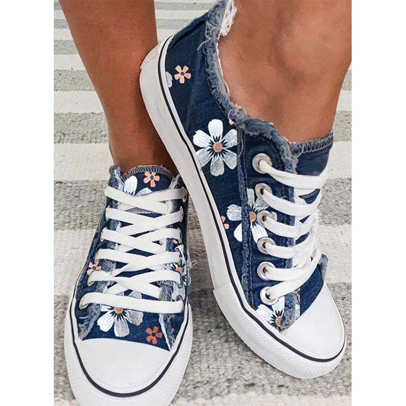 LP | Scarpe da ginnastica con stampa floreale