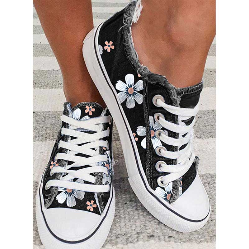 LP | Scarpe da ginnastica con stampa floreale