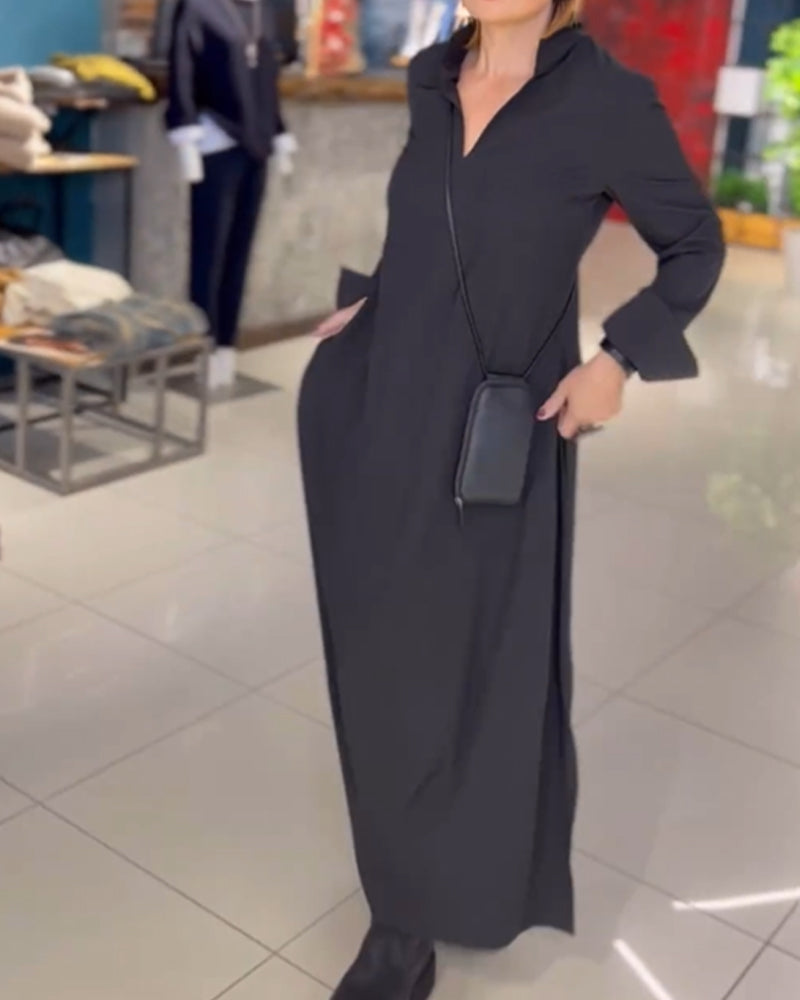 LP | Abito camicia elegante con linea lunga