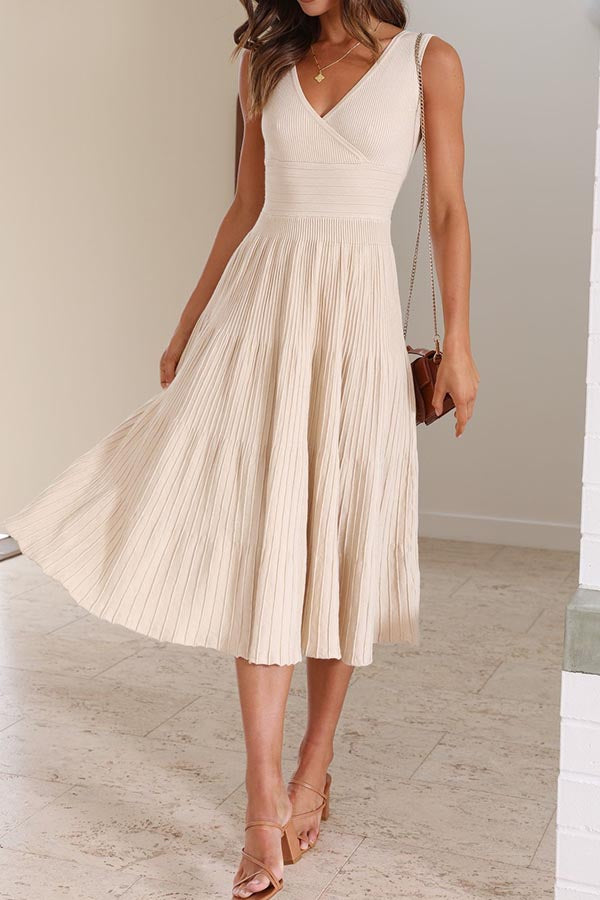 LP | Elegante abito midi a pieghe