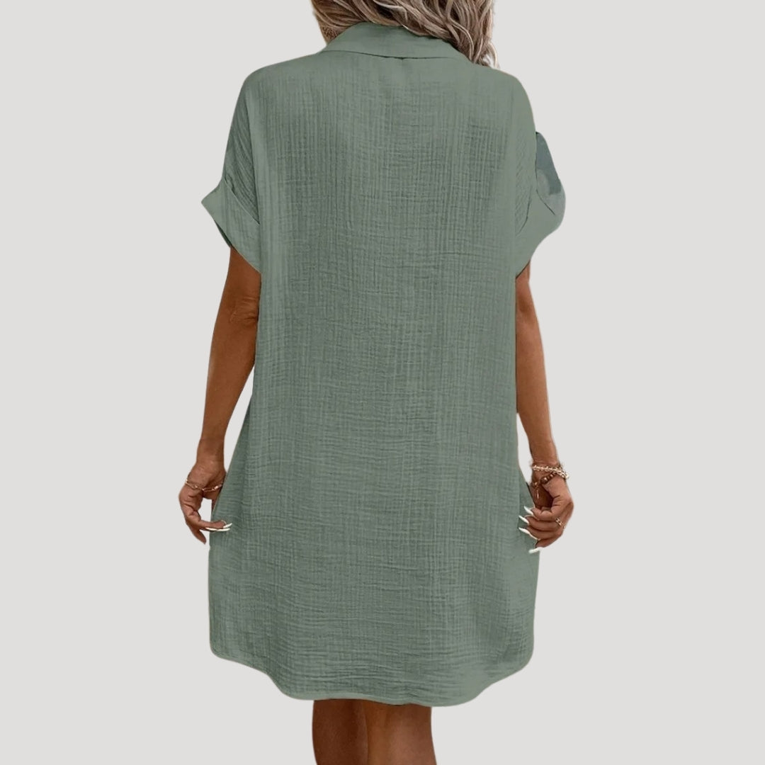 LP | Mini abito da donna con camicia abbottonata