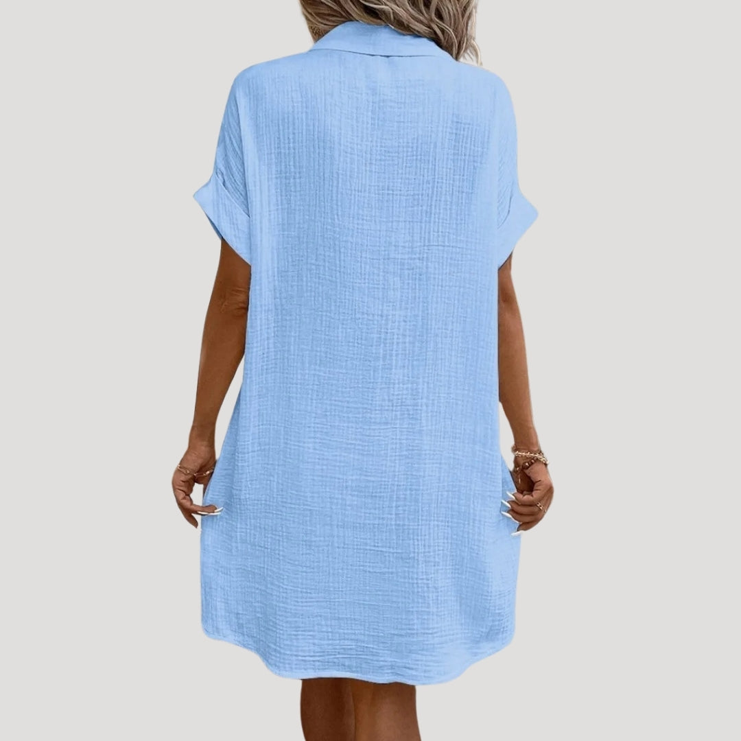 LP | Mini abito da donna con camicia abbottonata