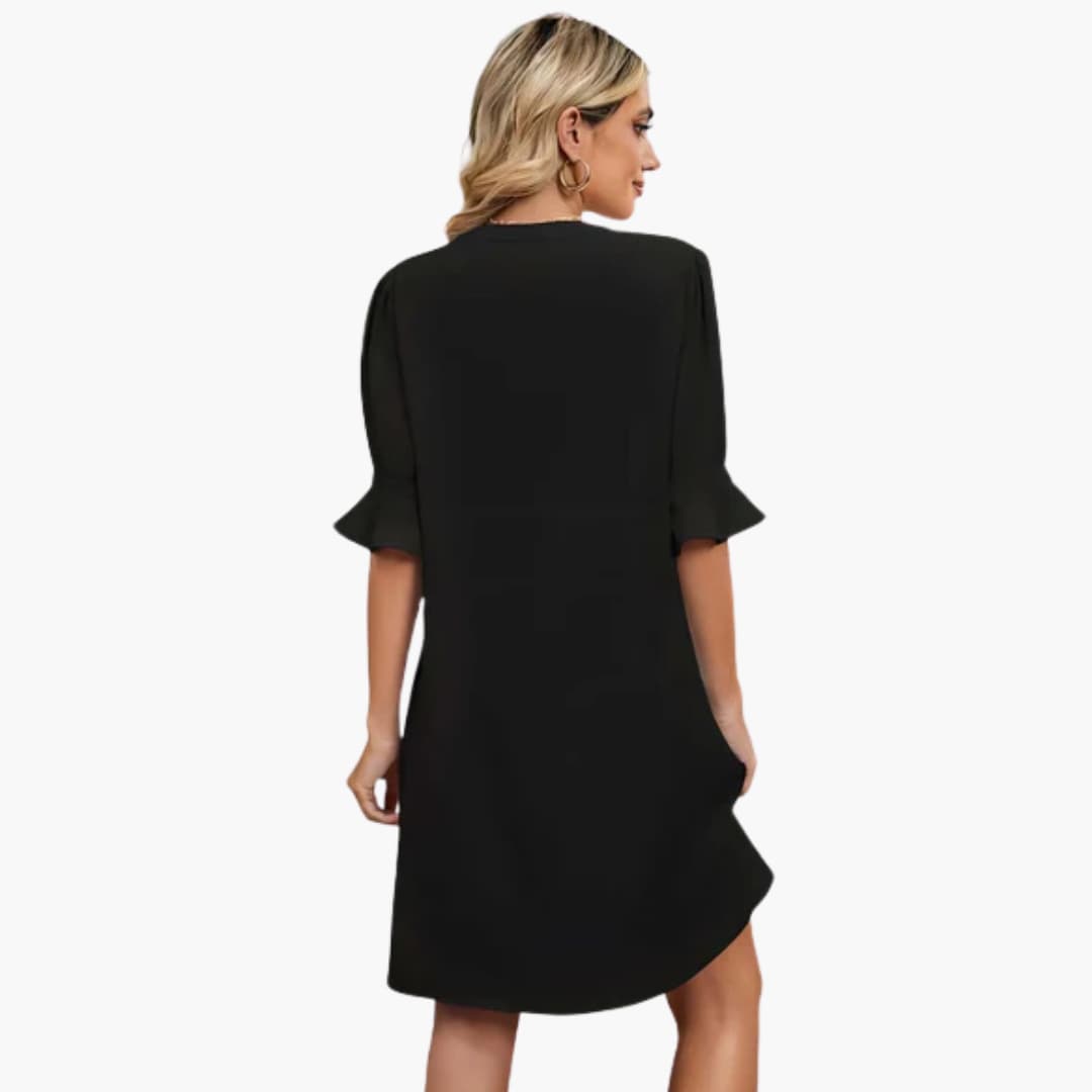 LP | Abito midi da donna con scollo a V e mezze maniche per l'estate