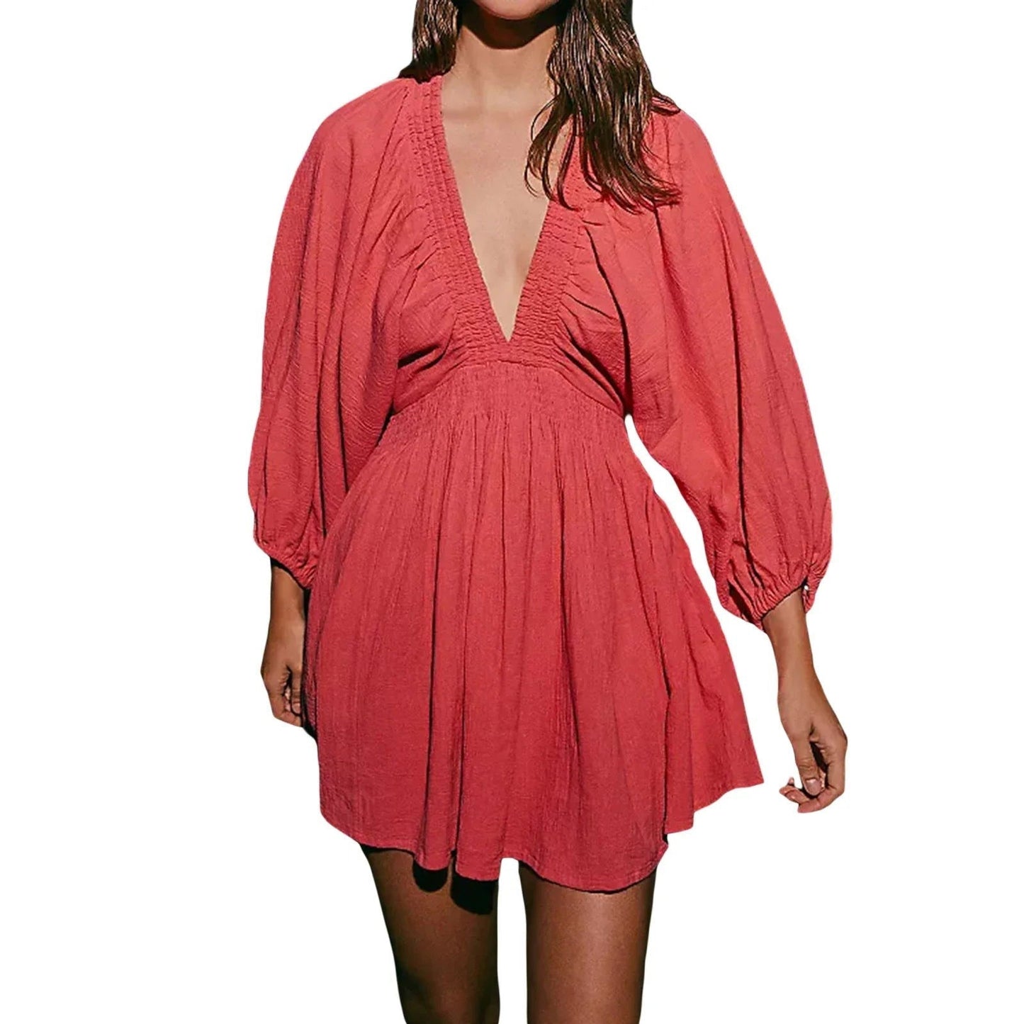 LP | Mini abito chic con profondo scollo a V per un'eleganza senza sforzo