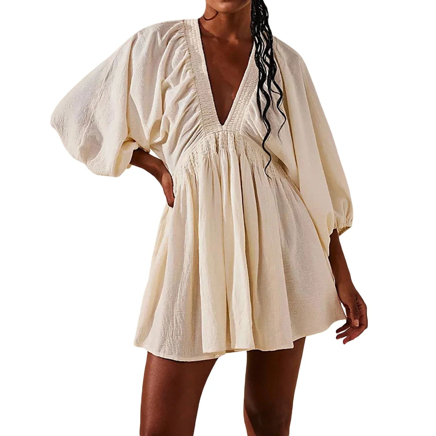 LP | Mini abito chic con profondo scollo a V per un'eleganza senza sforzo