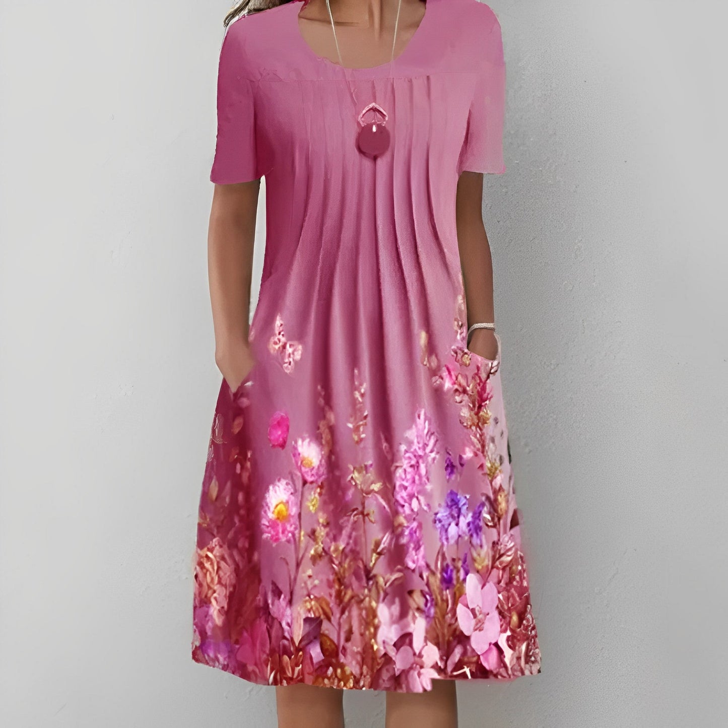 LP | Abito midi con stampa floreale