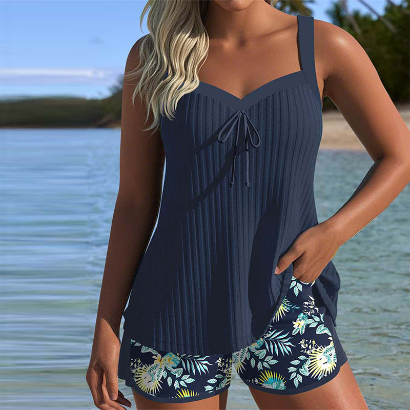 LP | Tankini Pantaloncini da bagno a due pezzi a righe
