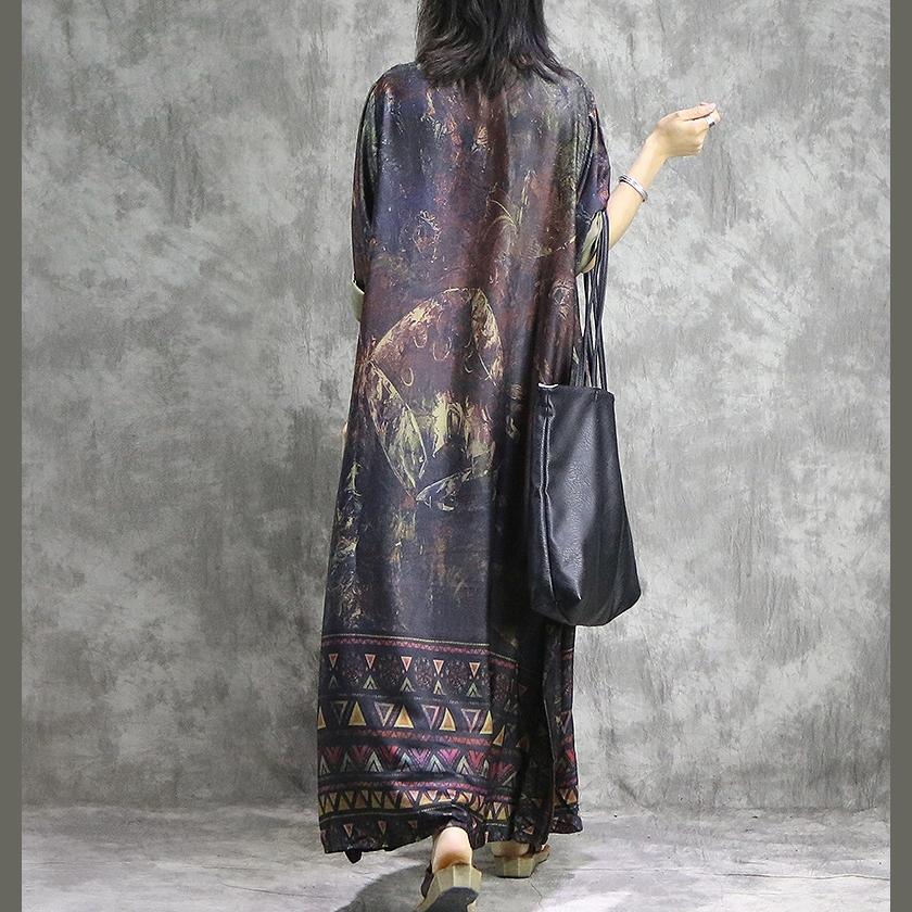 LP | Bellissimo con pantaloni a gamba larga in seta abbigliamento donna camicie elegante rosso stampe tunica vestito estate due pezzi