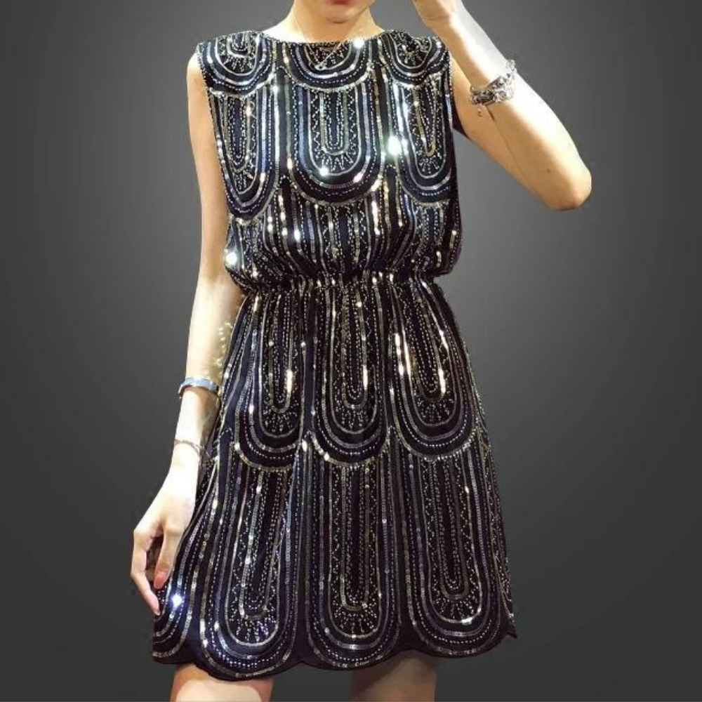 LP | Mini abito estivo di paillettes glamour per le donne