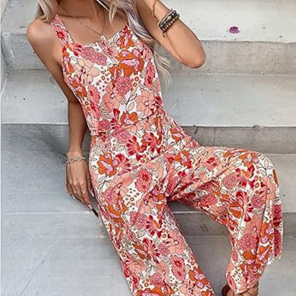 LP | Donna Tuta floreale estiva alla moda