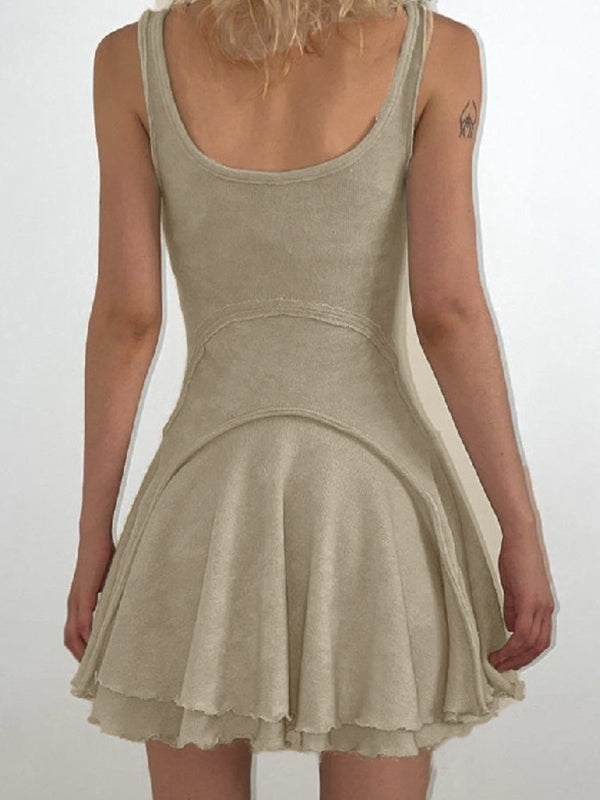 LP | Mini abito bodycon patchwork senza maniche